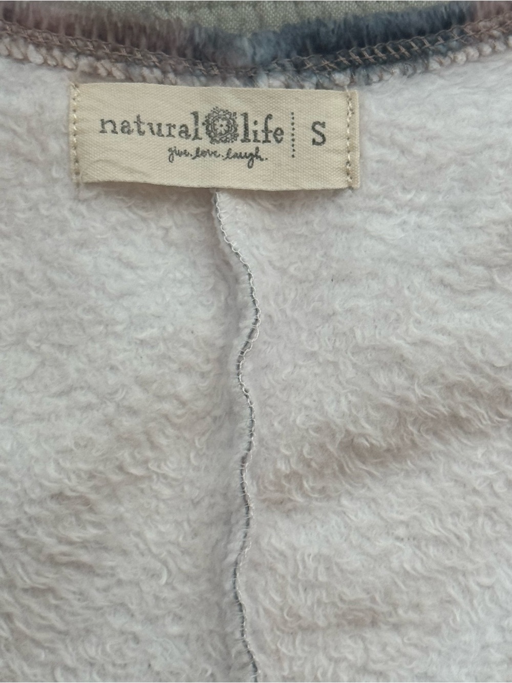 Natural Life Cozy Fleece Tie-Dye Onesie of Lounge Jumpsuit - Picture 4 of 4